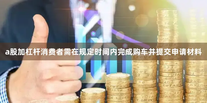 a股加杠杆消费者需在规定时间内完成购车并提交申请材料